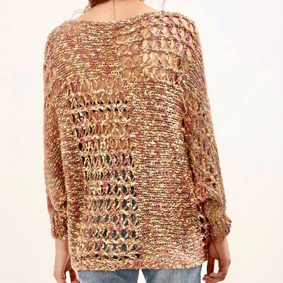 Cotton Candy Handmade wide knit sweater - Picture 4 of 12